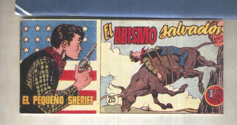 El Pequeño Sheriff facsimil numero 215: El abismo salvador