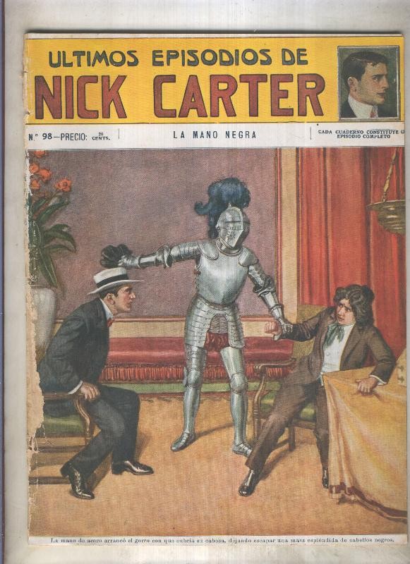 Ultimos episodios de Nick Carter numero 098: la mano negra