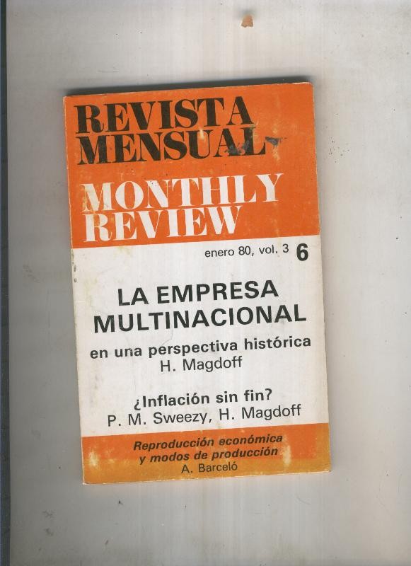 Monthly Review. revista mensual