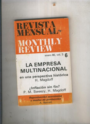 Monthly Review. revista mensual
