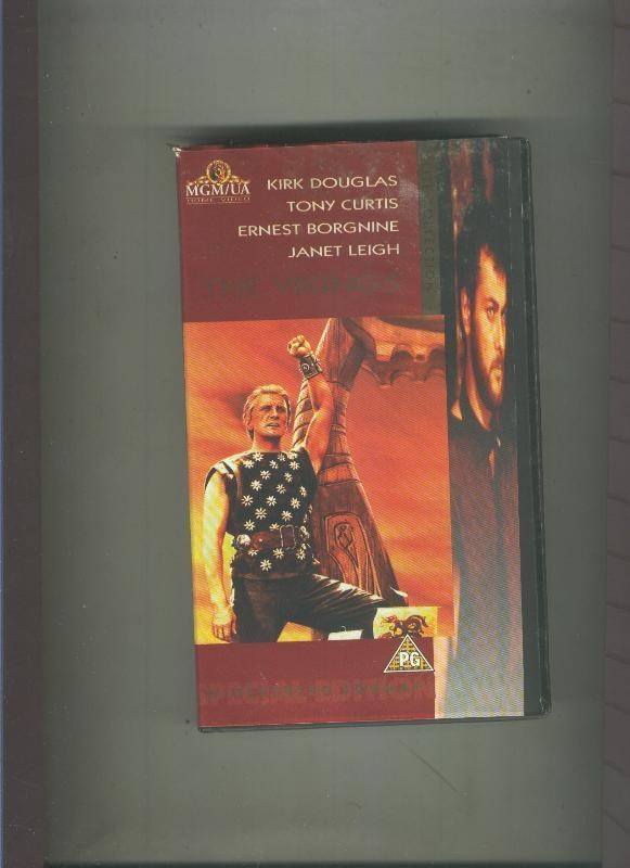 Video VHS: Los vikingos (Kirk Douglas-Tony Curtis)