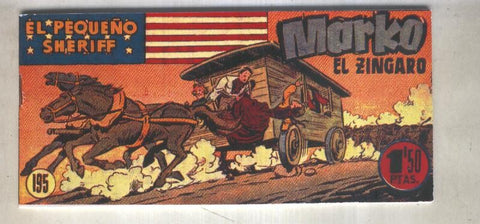 El Pequeño Sheriff facsimil numero 195: Marko el zingaro
