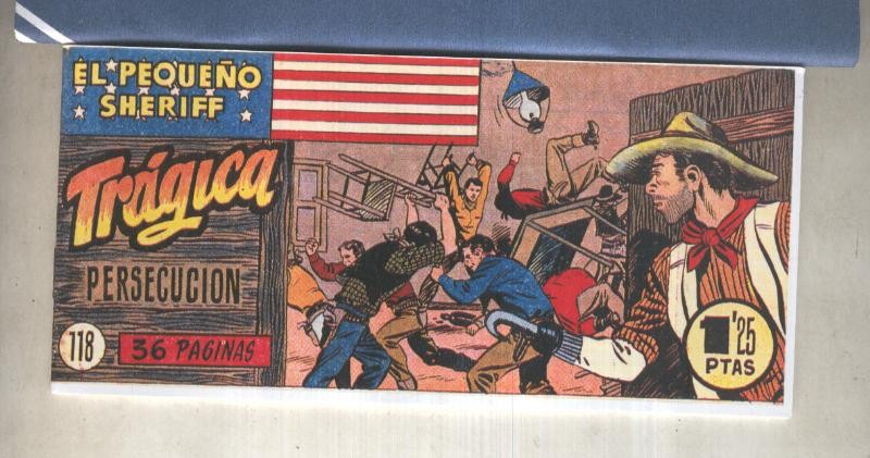 El Pequeño Sheriff facsimil numero 118: Tragica persecucion