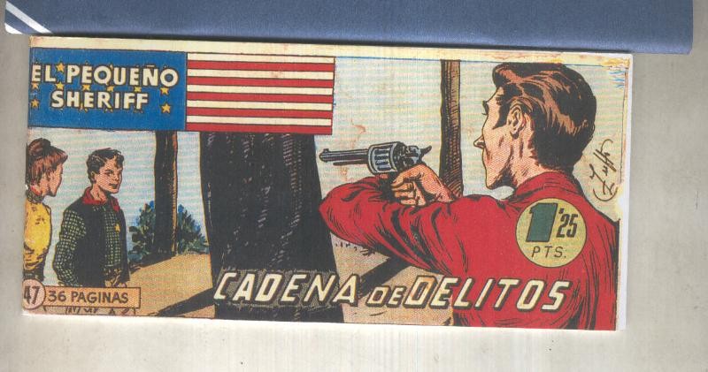 El Pequeño Sheriff facsimil numero 047: Cadena de delitos