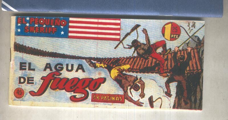 El Pequeño Sheriff facsimil numero 045: el agua de fuego