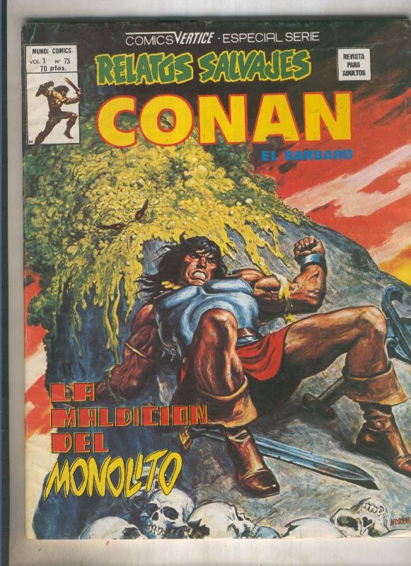 Relatos Salvajes numero 73: Conan (numerado 1 en trasera)