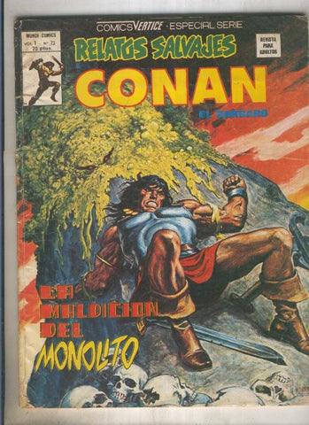 Relatos Salvajes numero 73: Conan (numerado 3 en trasera)