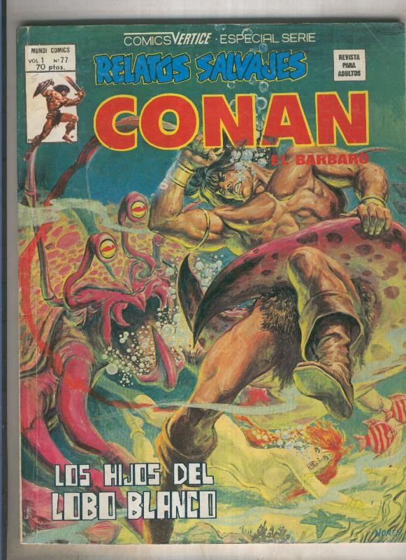 Relatos Salvajes numero 77: Conan (numerado 1 en trasera)