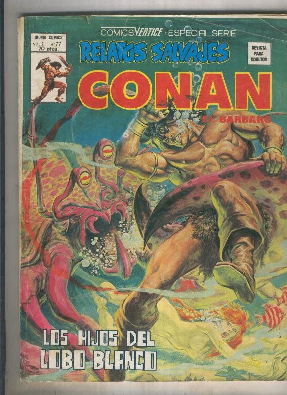 Relatos Salvajes numero 77: Conan (numerado 2 en trasera)