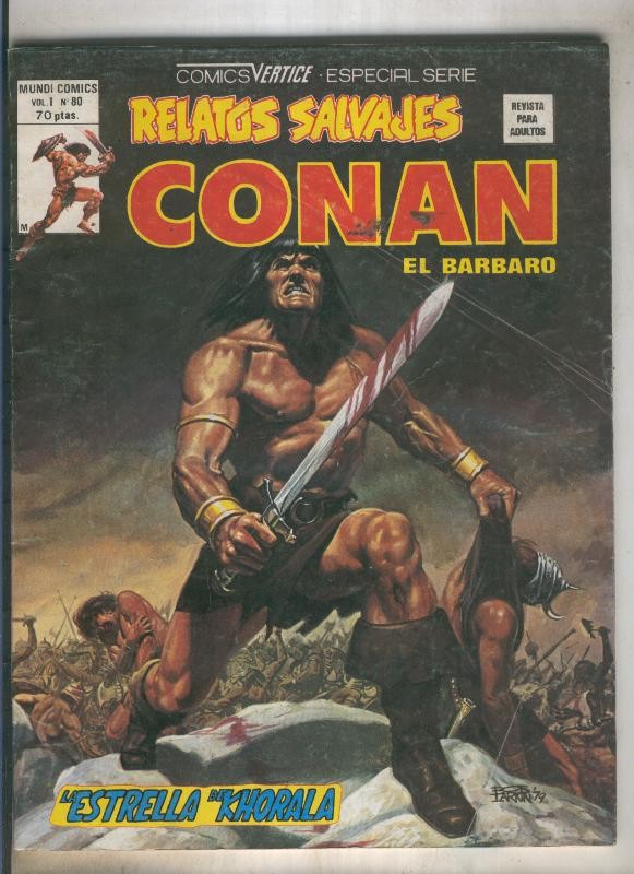 Relatos Salvajes numero 80: Conan (numerado 1 en trasera)