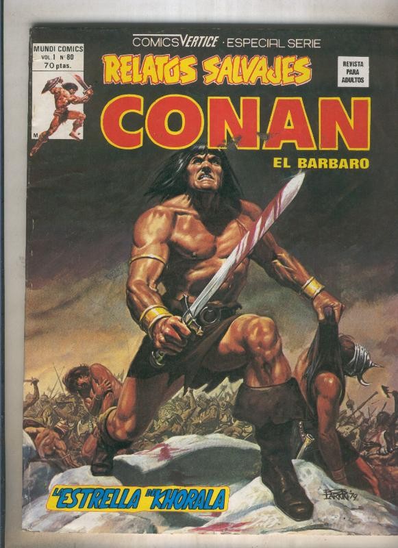 Relatos Salvajes numero 80: Conan (numerado 4 en trasera)