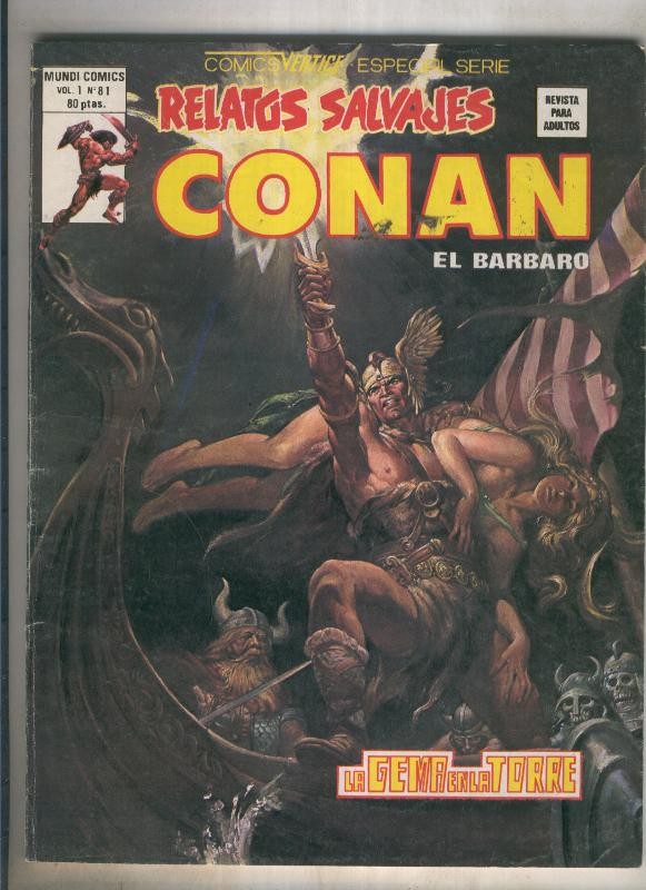 Relatos Salvajes numero 81: Conan (numerado 1 en trasera)