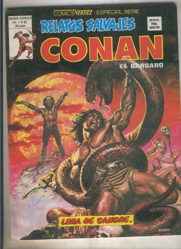 Relatos Salvajes numero 82: Conan (numerado 1 en trasera)