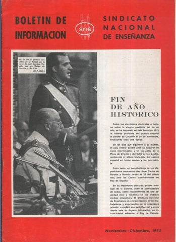 Boletin de Informacion sindicato nacional de enseñanza