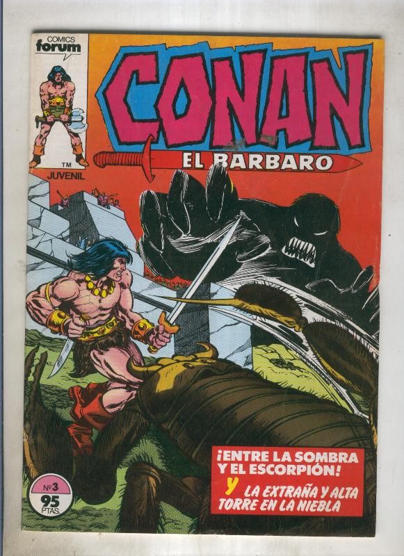 Conan el Barbaro primera edicion numero 003 (numerado 3 en trasera)