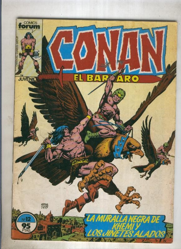 Conan el Barbaro primera edicion numero 012 (numerado 4 en trasera)