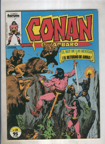 Conan el Barbaro primera edicion numero 021 (numerado 2 en trasera)