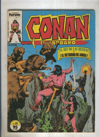 Conan el Barbaro primera edicion numero 021 (numerado 4 en trasera)