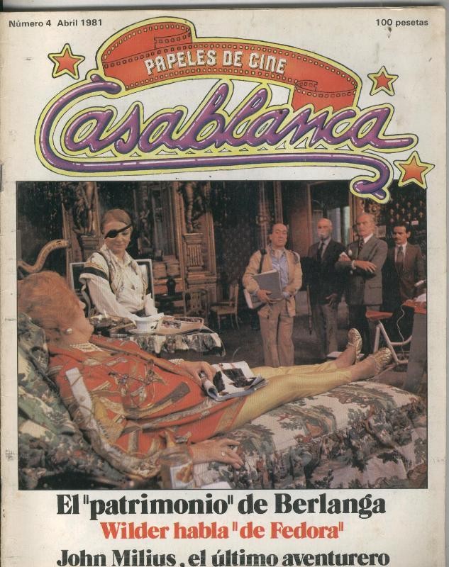 Papeles de cine: Casablanca numero 04