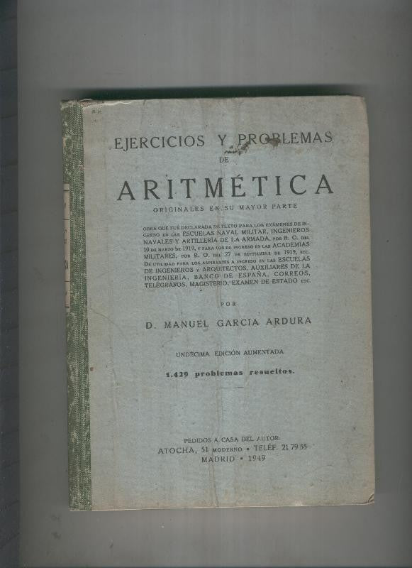 Ejercicios y problemas de Aritmetica
