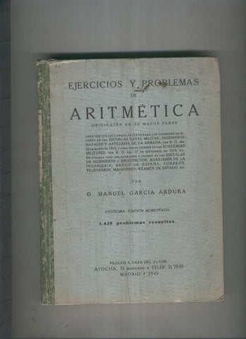 Ejercicios y problemas de Aritmetica