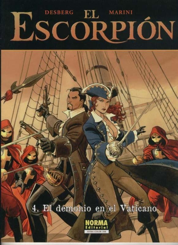 Cimoc Extra Color numero 208: El Escorpion: El demonio en el vaticano