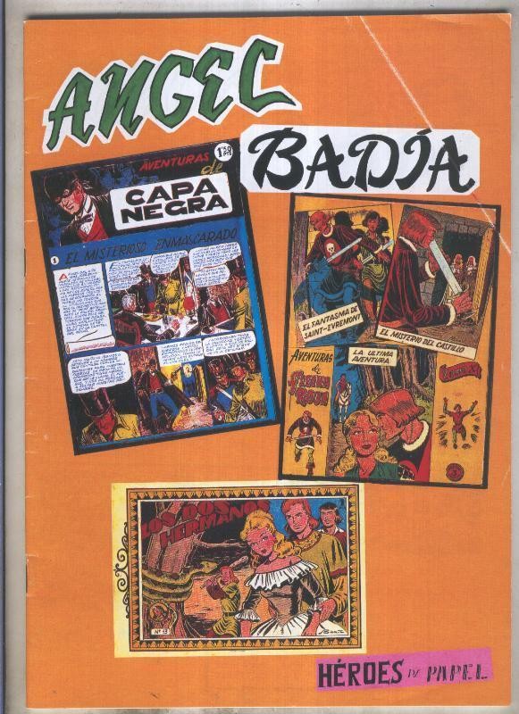 Heroes de Papel numero 60: Angel Badia (numerado 1 en trasera)