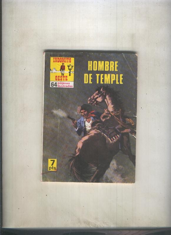 Indomito oeste numero 037: Hombre de temple (numerado 2 en trasera)