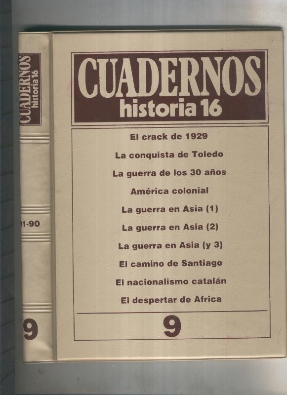 Tapas Cuadernos Historia 16 Volumen 009