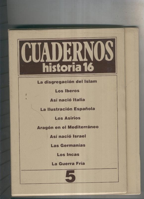 Tapas Cuadernos Historia 16 Volumen 005