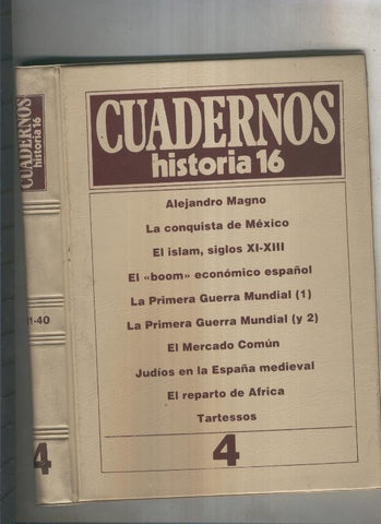 Tapas Cuadernos Historia 16 Volumen 004