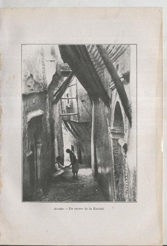 Mandolines i Babutxes lamina 10: Alger, un carrer de la Kasbah