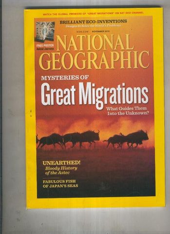 National geographic 2010 november:Mysteries of  Great migrations 