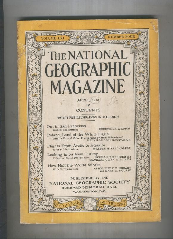 National geographic 1932 April