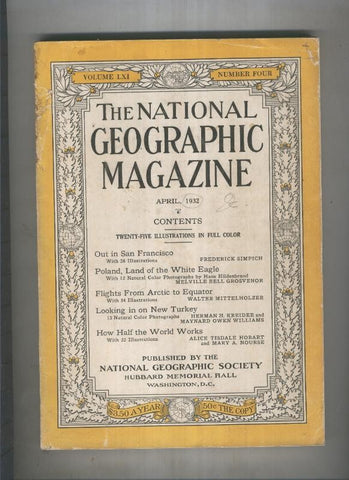 National geographic 1932 April