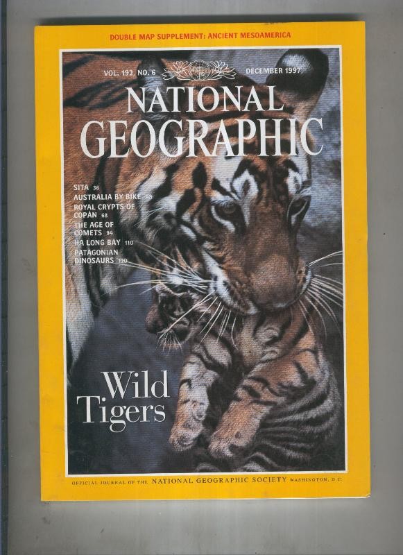 National geographic december 1997: Wild tigers 