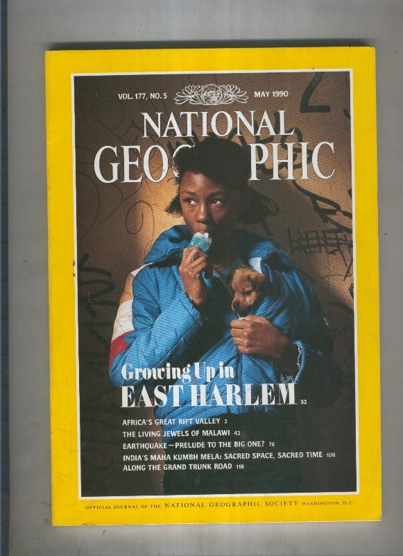 National geographic May 1990: Crowing up in east harlem 