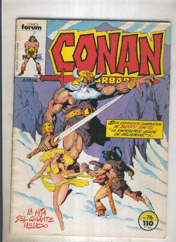 Conan el Barbaro primera edicion numero 076 (numerado 3 en trasera)