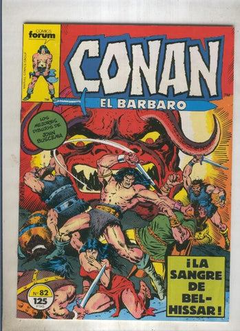 Conan el Barbaro primera edicion numero 082 (numerado 2 en trasera)