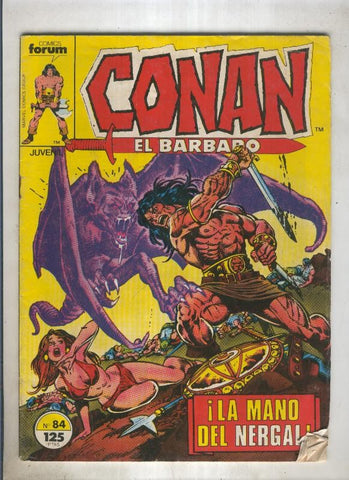 Conan el Barbaro primera edicion numero 084 (numerado 4 en trasera)