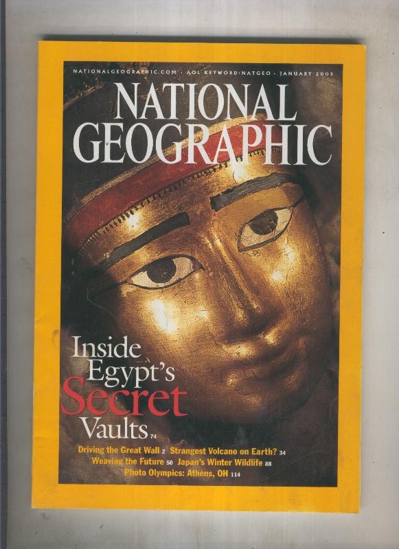 National geographic 2003 january: inside egypts secret vaults 