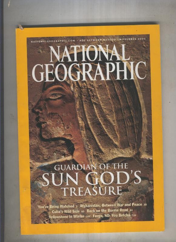 National geographic 2003 november guardian of the sun gods treasure