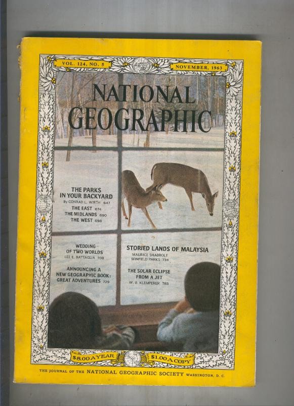 National geographic 1963 november: the parks in your backyard