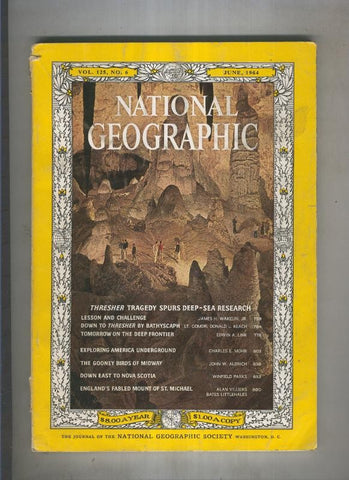 National geographic 1964 june: Thresher tragedy spurs deep-sea research 