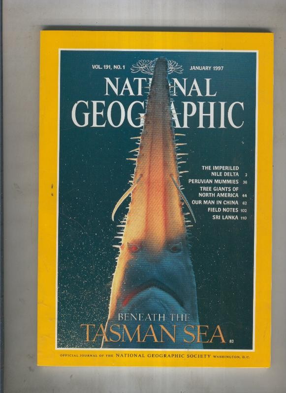 National geographic 1997January:Tasman sea  