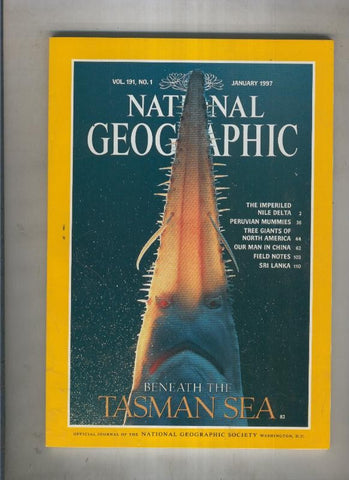 National geographic 1997January:Tasman sea  