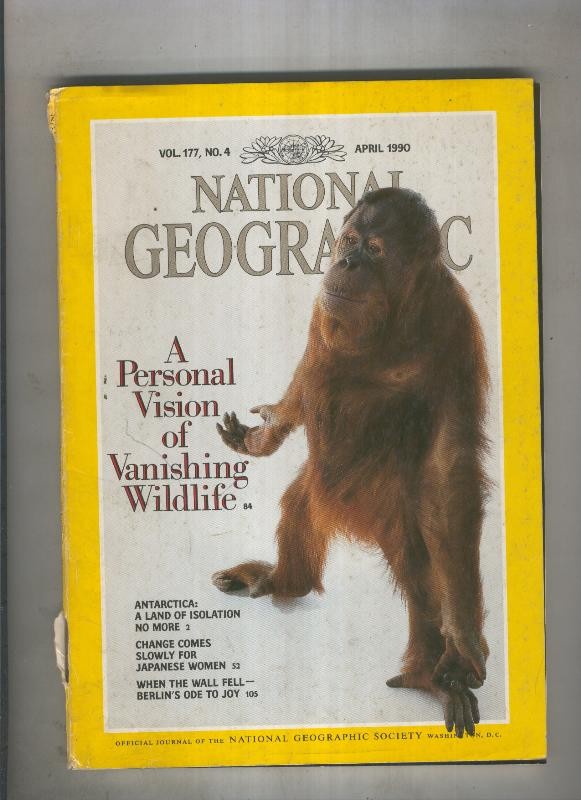 National geographic 1990 april: A personal vision of vanishing wildlife 