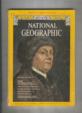 National geographic 1975 July: Benjamin franklin 
