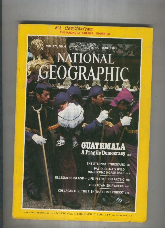 National geographic February 1988 Guatemala a fragile democracy 