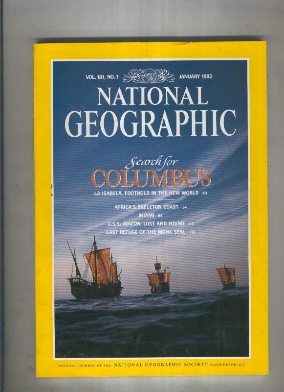 National geographic 1992 january : Columbus